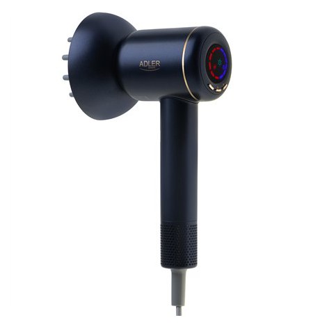 Adler Hair Dryer | AD 2270 SUPERSPEED | 1600 W | Number of temperature settings 3 | Ionic function | Diffuser nozzle | Black - 9